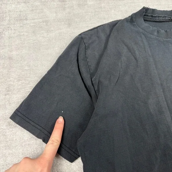 Stussy Shirt Mens Large Black Vintage 90s Old Skool Flavor Distressed Graphic - Picture 6 of 15